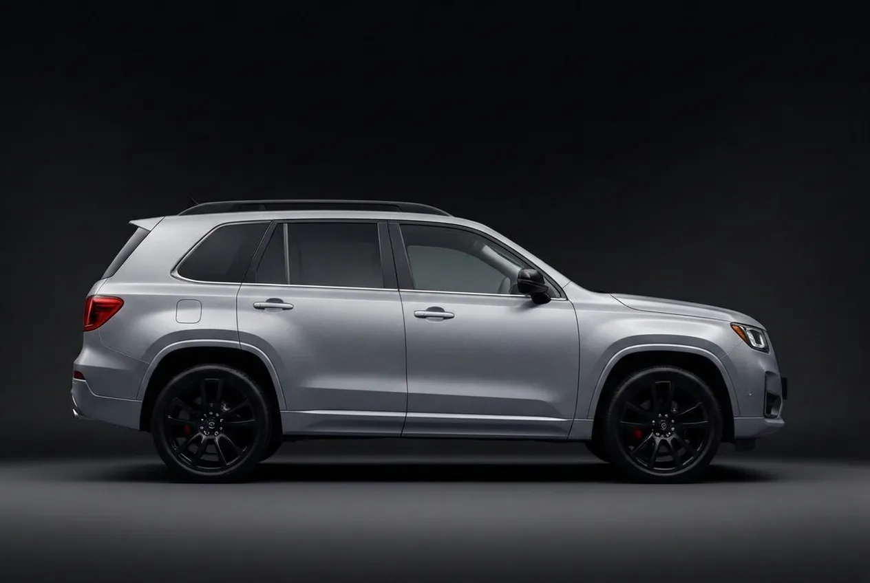 SUV with 80% VLT ceramic window tint on the side windows